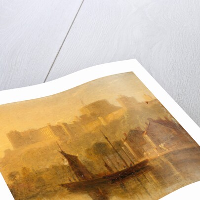 Windsor Castle from the Thames by William Daniell