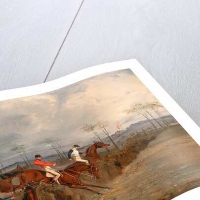 Scenes From a Steeplechase: Another Hedge A Steeplechase: Taking a Hedge and Ditch by Henry Thomas Alken
