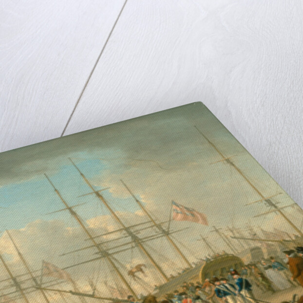 Hussars Embarking at Deptford, Kent by William Anderson