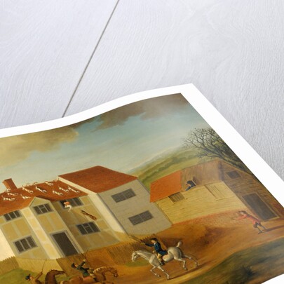 John Sidey and his Hounds at a Farmhouse near Hadleigh, Suffolk by James Dunthorne