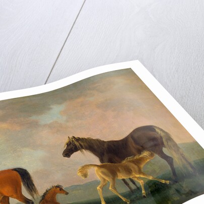 Mares and Foals, facing left by Sawrey Gilpin