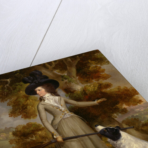 The Countess of Effingham with Gun and Shooting Dogs by George Haugh