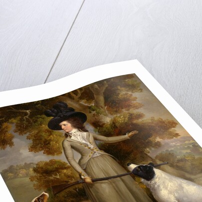 The Countess of Effingham with Gun and Shooting Dogs by George Haugh