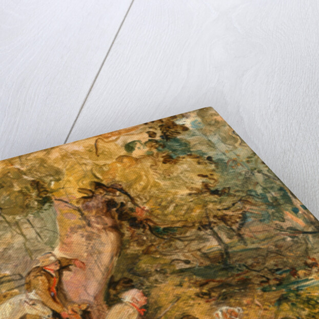 ?A Sketch for `Foresters Stalking Deer' Sketch of Deer-Stalking by a Water Hole by John Frederick Lewis