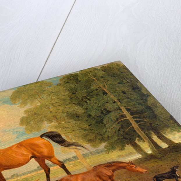 Broodmare with Foal, and a Terrier by Benjamin Marshall