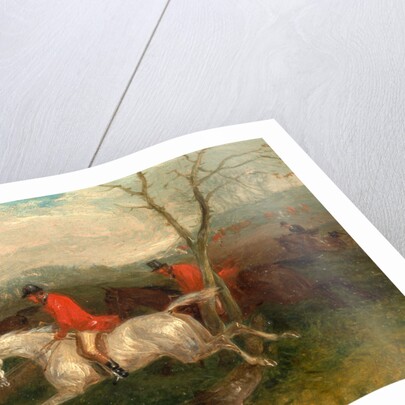 Foxhunting: Coming to a Fence (Full Cry) by William J. Shayer