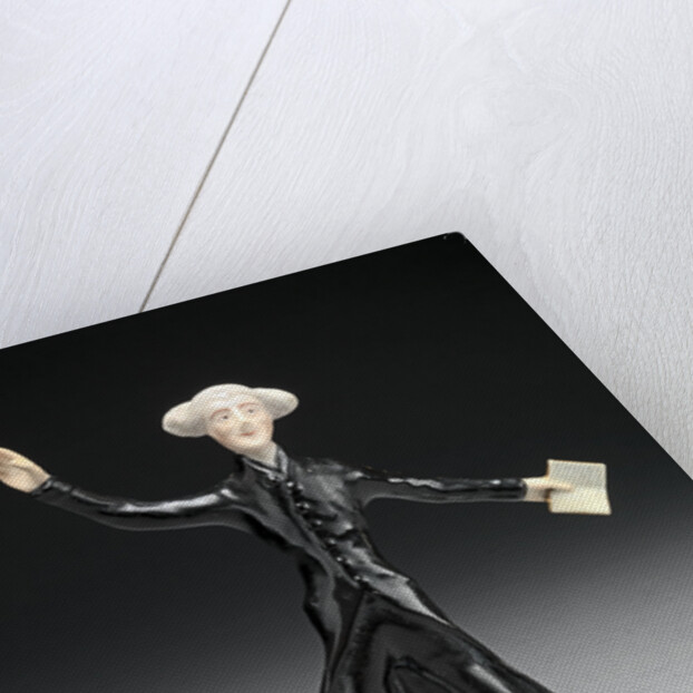Ceramic Dr. Syntax: standing, with a book in one hand and arms outstretched by Anonymous