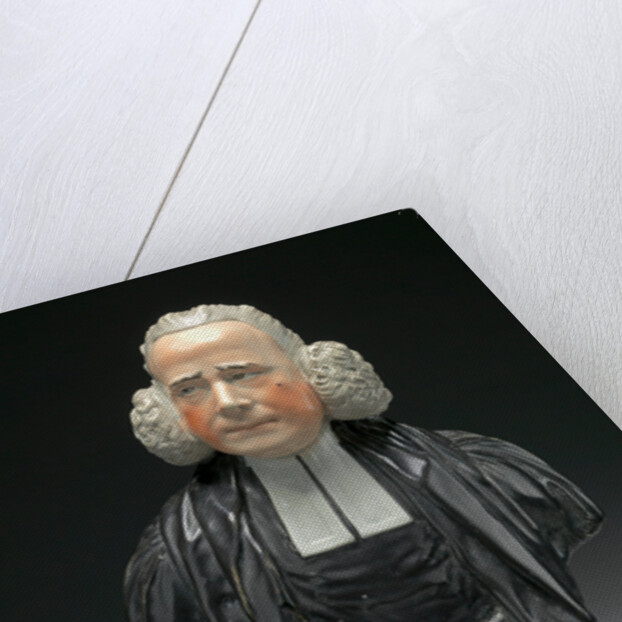 Ceramic Bust of the Reverend George Whitfield by Anonymous