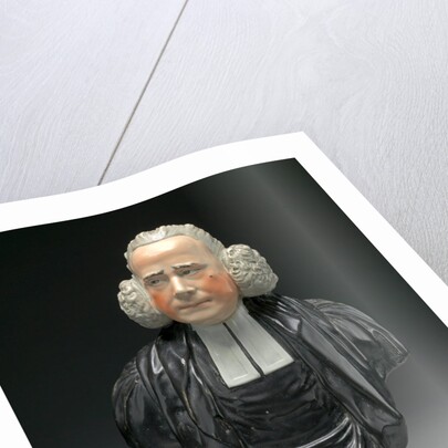 Ceramic Bust of the Reverend George Whitfield by Anonymous