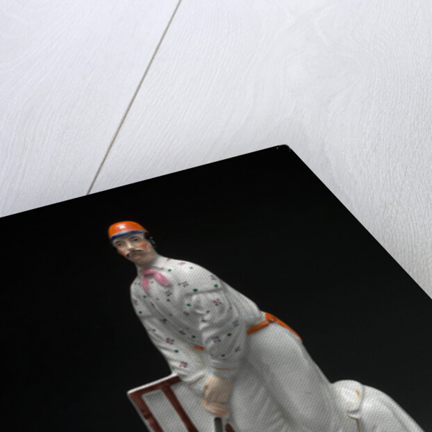 Ceramic Cricketers - a pair by Anonymous