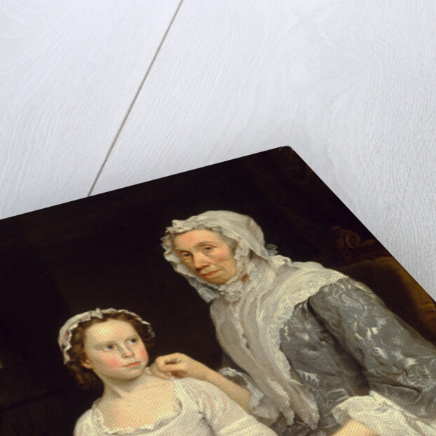 Portrait of an Elderly Lady and a Girl by George Beare