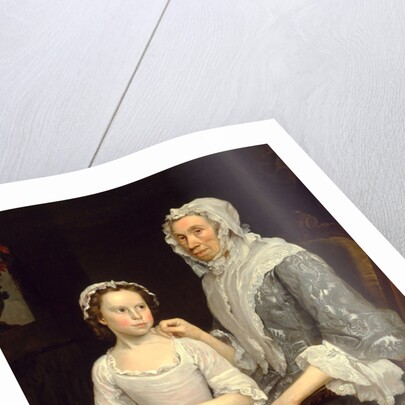 Portrait of an Elderly Lady and a Girl by George Beare