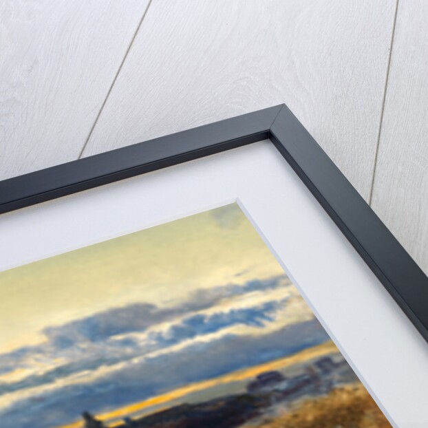 Cornfield at sunset by John William Inchbold