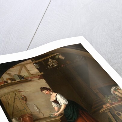 Girl Bundling Asparagus A girl bundling asparagus for market, John Atkinson by John Atkinson