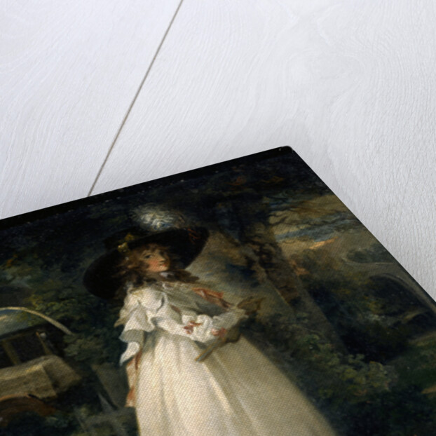 Portrait of a Girl in a Garden Variety by George Morland