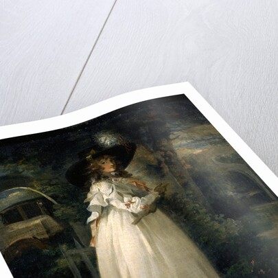 Portrait of a Girl in a Garden Variety by George Morland