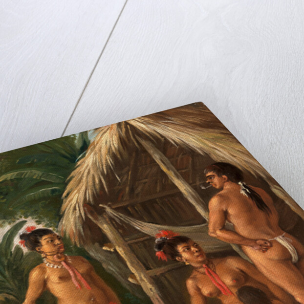 A Leeward Islands Carib family outside a Hut by Agostino Brunias