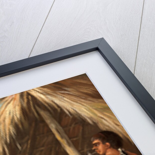 A Leeward Islands Carib family outside a Hut by Agostino Brunias