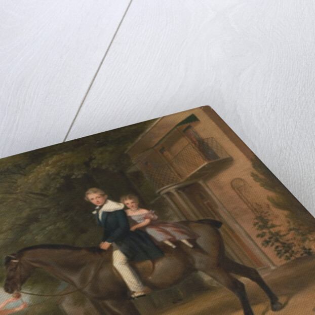 Children with Horse and Dog by Henry Barraud