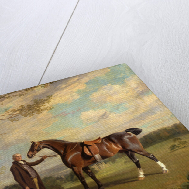 The Earl of Shrewsbury's Groom Holding a Hunter by Henry Bernard Chalon