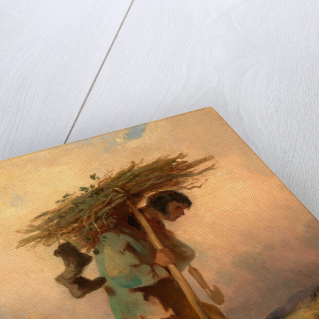 A Man Carrying Faggots by George Chinnery