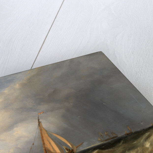 A Dutch Barge and Merchantmen Running out of Rotterdam by Clarkson Stanfield