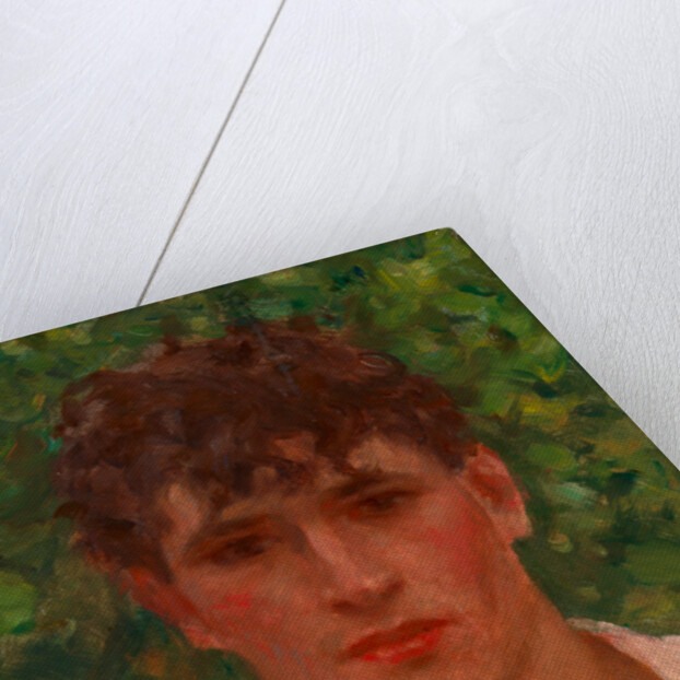 Portrait of a Young Man with Open Collar by Henry Scott Tuke