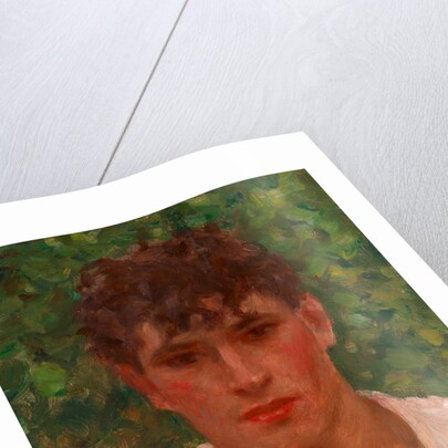 Portrait of a Young Man with Open Collar by Henry Scott Tuke