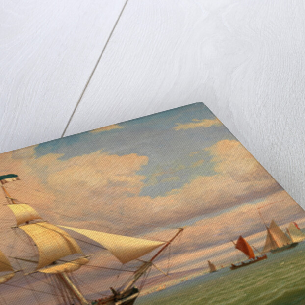 The English Brig 'Norval' before the Wind by William Clark