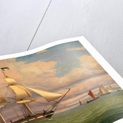 The English Brig 'Norval' before the Wind by William Clark