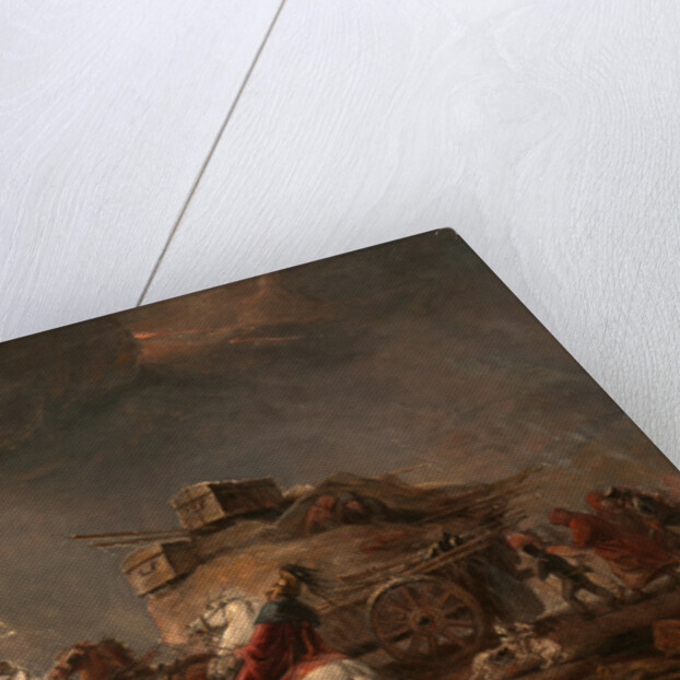 Baggage Wagons in a Thunderstorm by Luke Clennell