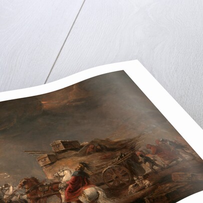 Baggage Wagons in a Thunderstorm by Luke Clennell