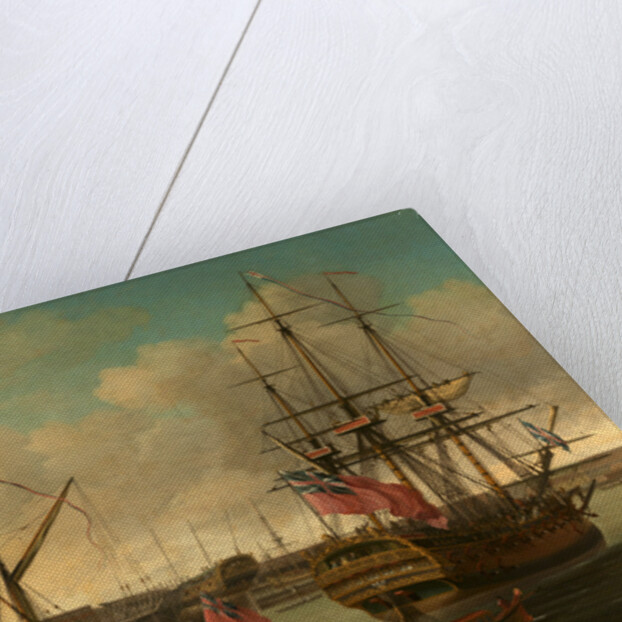 Launching at Deptford by The elder