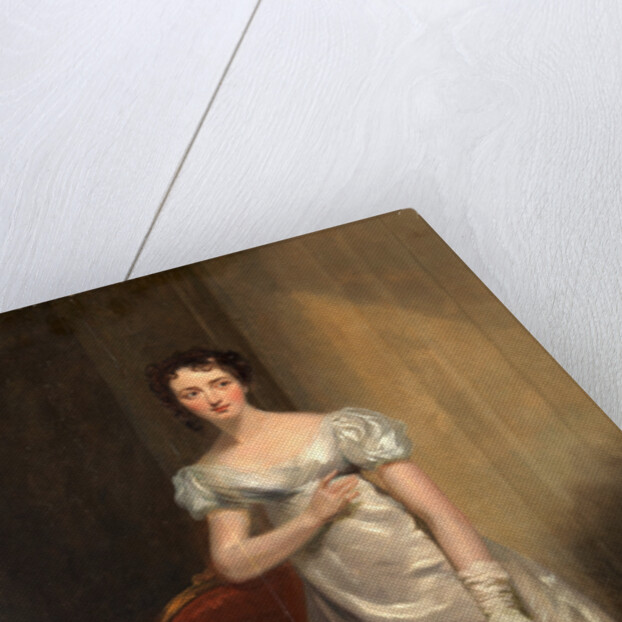 Harriet Smithson as Miss Dorillon, in 'Wives as They Were, and Maids as They Are' by Elizabeth Inchbald by George Clint