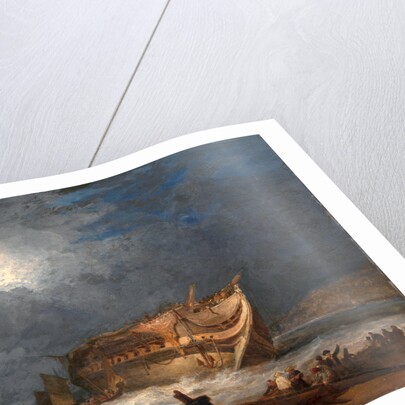The Wreck of the Dutton, An East Indiaman by Samuel Prout
