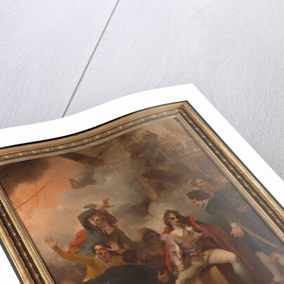 The Earl of Sandwich Refusing to Abandon His Ship During the Battle of Solebay by Robert Smirke