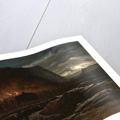 A Mountain Chieftain's Funeral by Francis Danby