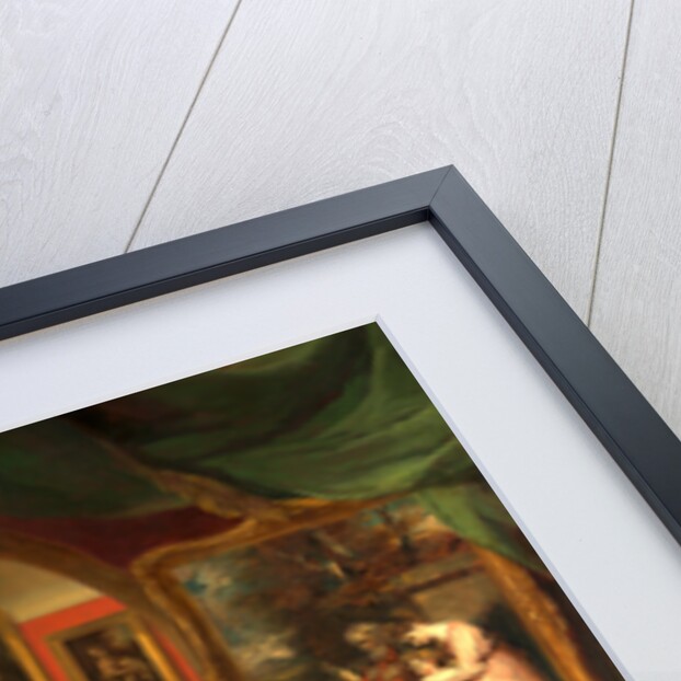 The Interior of the British Institution Gallery by John Scarlett Davis