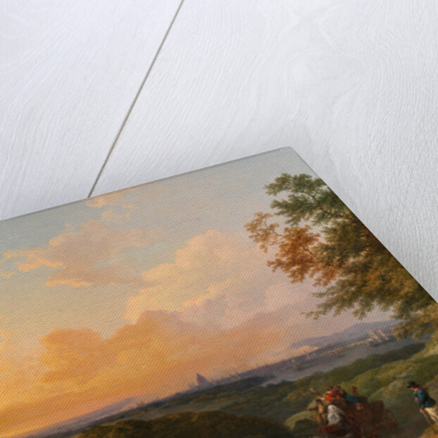 The Evening Coach, London in the Distance by Philippe-Jacques de Loutherbourg