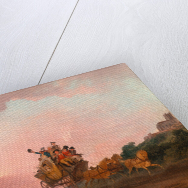 Revellers on a Coach by Philippe-Jacques de Loutherbourg