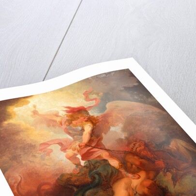 The Angel Binding Satan by Philippe-Jacques de Loutherbourg