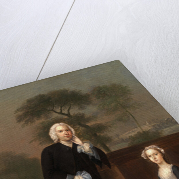 An Unknown Man with His Daughter by Arthur Devis