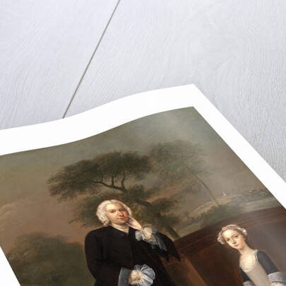 An Unknown Man with His Daughter by Arthur Devis
