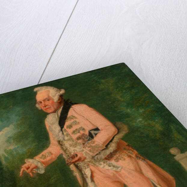 Thomas King as Lord Ogleby in 'The Clandestine Marriage' by Samuel de Wilde