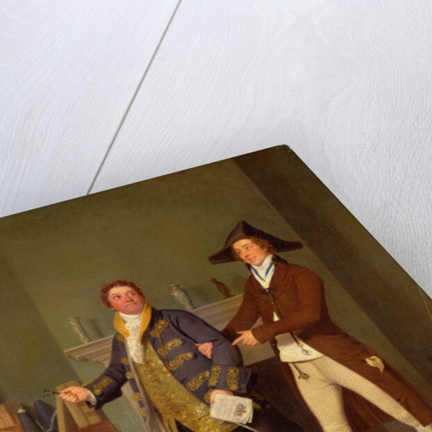 John Quick and John Fawcett in Thomas Moreton's 'The Way to Get Married' by Samuel de Wilde