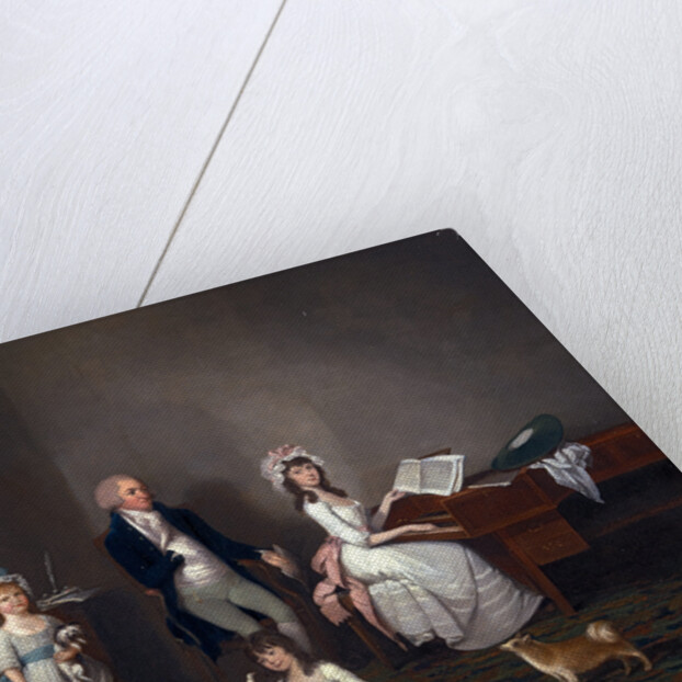 John Richard Comyns of Hylands, Essex, with His Daughters by John Greenwood