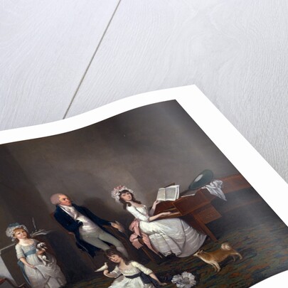 John Richard Comyns of Hylands, Essex, with His Daughters by John Greenwood