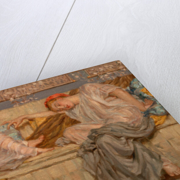 Beads (study) Two Women on a Sofa, 1875 by Albert Joseph Moore