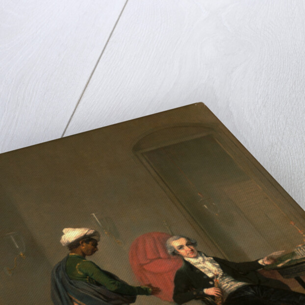 Portrait of a Gentleman, Possibly William Hickey, and an Indian Servant by Arthur William Devis