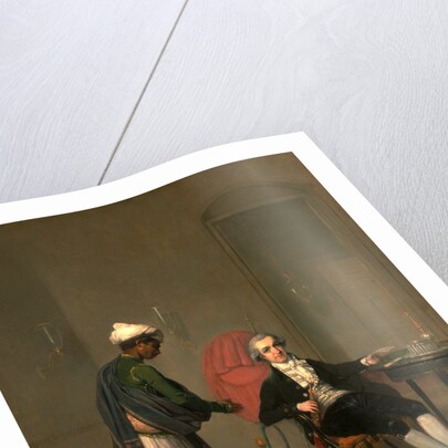 Portrait of a Gentleman, Possibly William Hickey, and an Indian Servant by Arthur William Devis